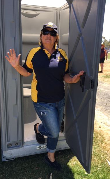 Loo duties at Red Hot Summer concert