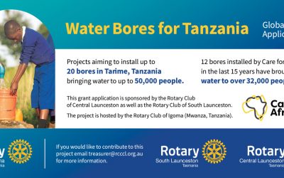 Water bores for Tanzania